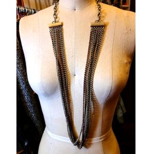 Matte Rustic Bronze Chain Necklace or Belt